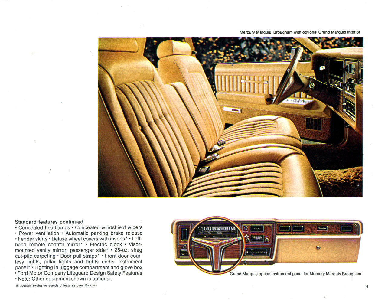 1974 Mercury Lincoln Brochure Page 20